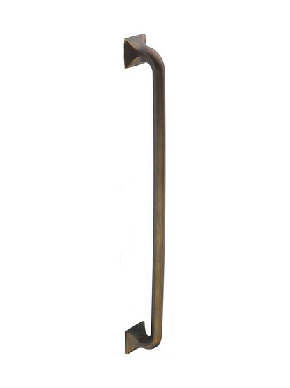 Southport Square Base Appliance Pull - 15 inch Center-to-Center in Ancient Bronze.